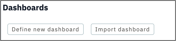 Define a new Dashboard